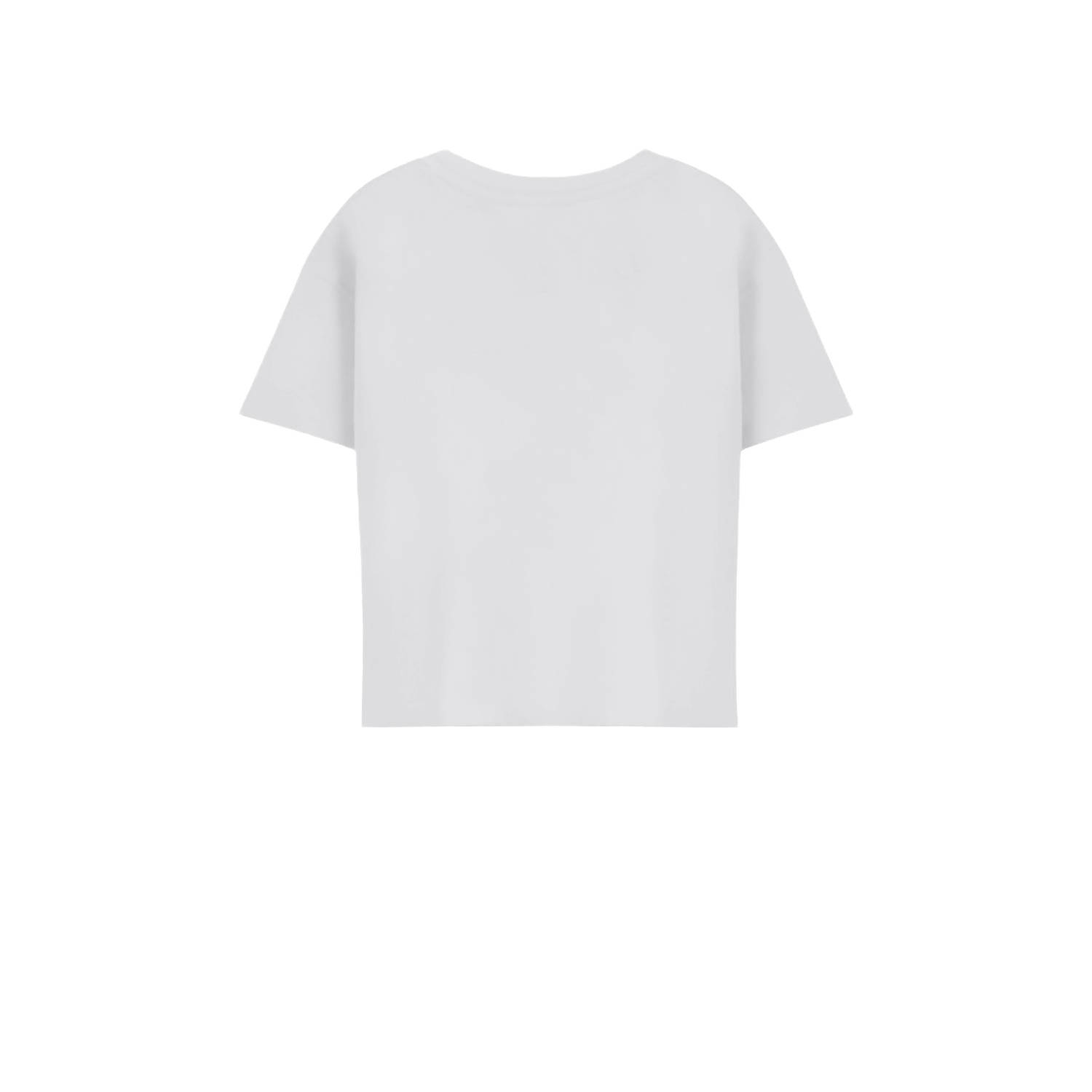 ONLY KIDS GIRL T-shirt wit limegroen