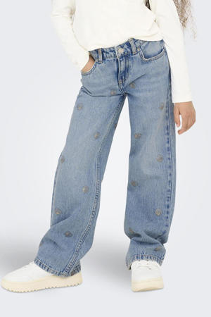high waist wide leg jeans light blue denim