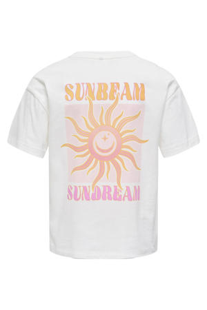 T-shirt met backprint wit