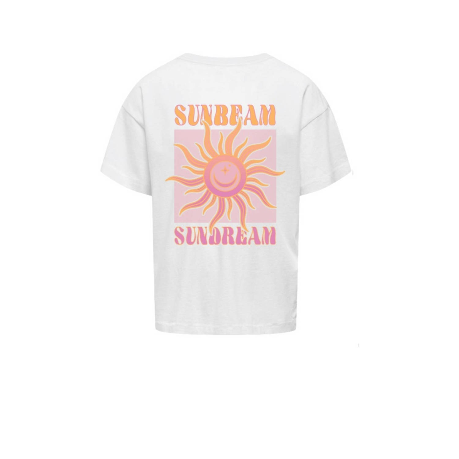 ONLY KIDS GIRL T-shirt wit gebreid
