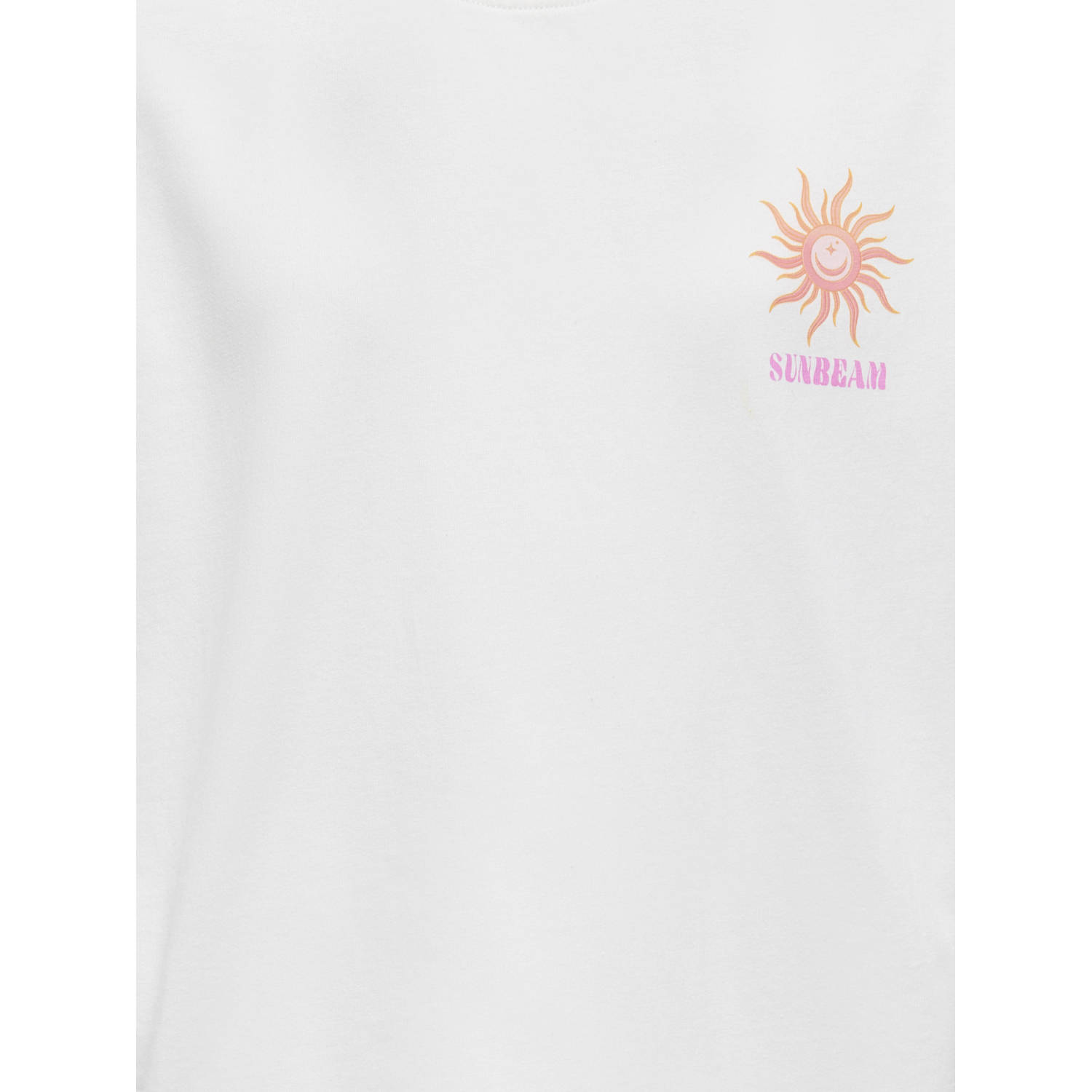 ONLY KIDS GIRL T-shirt wit gebreid