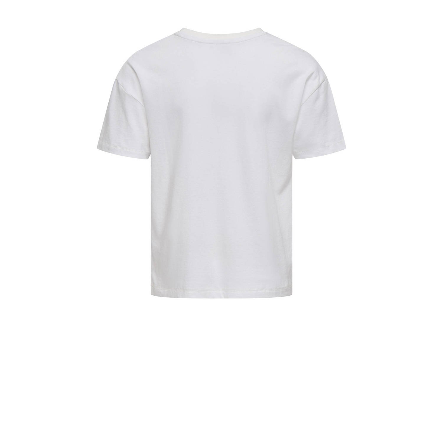 ONLY KIDS GIRL T-shirt wit gebreid