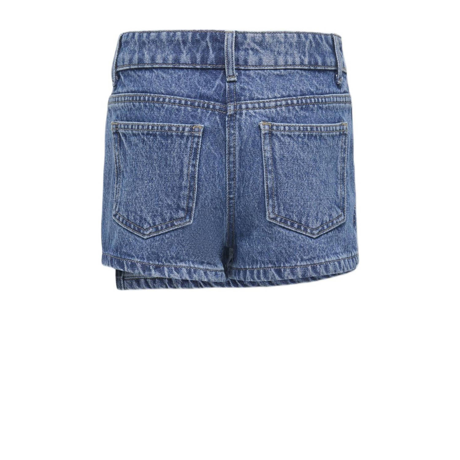 ONLY KIDS GIRL spijkerskort met strass-steentjes medium blue denim