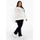 YOEK jas Plus Size - ecru