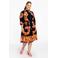 YOEK gebloemde jurk Plus Size - blauw