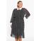 YOEK jurk Plus Size met stippen - zwart