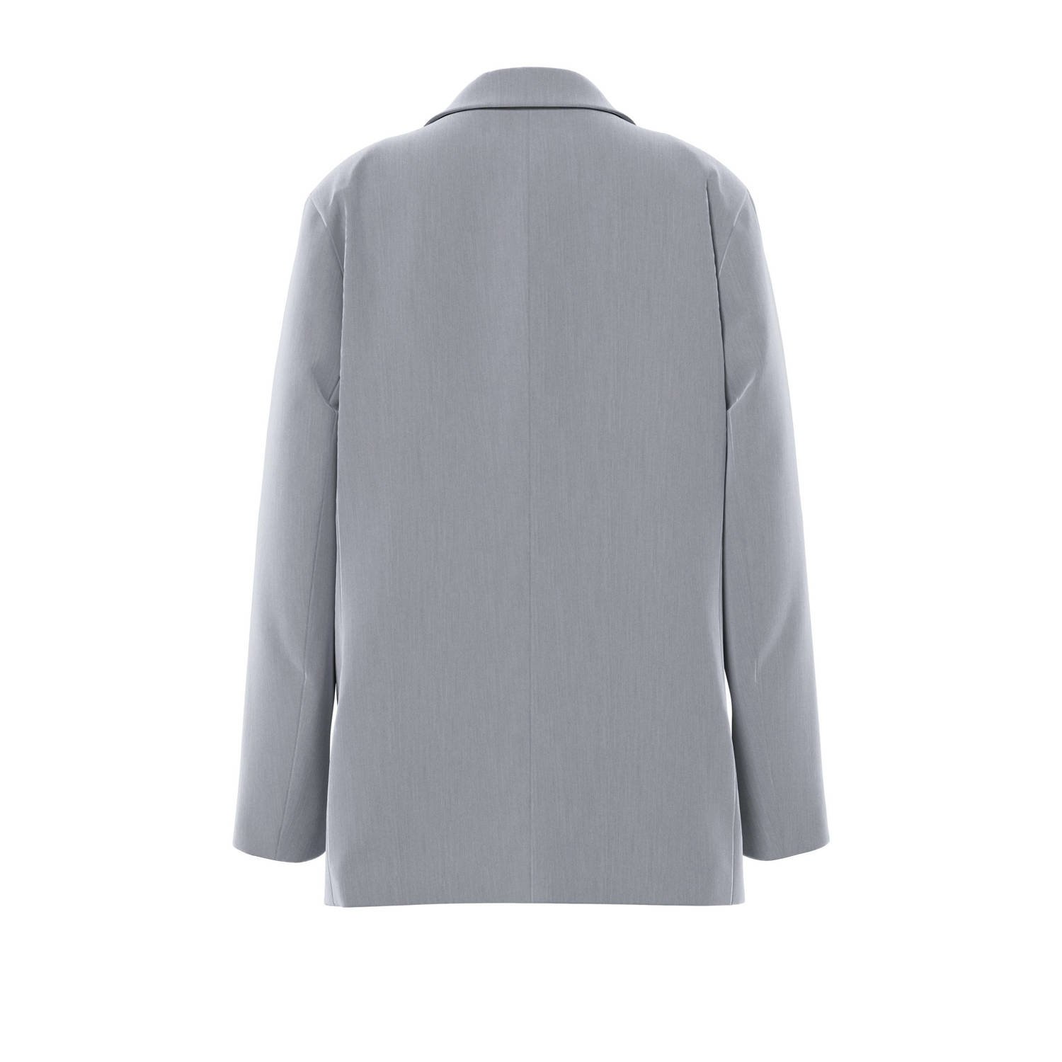PIECES oversized blazer grijs