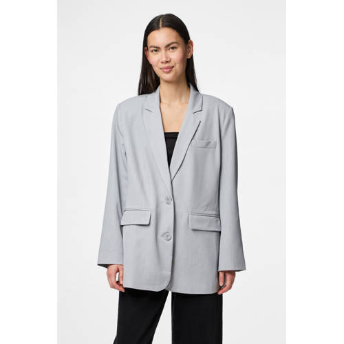 PIECES oversized blazer grijs afbeelding