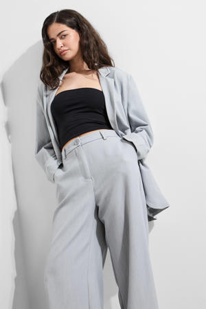 wide leg high waist broek