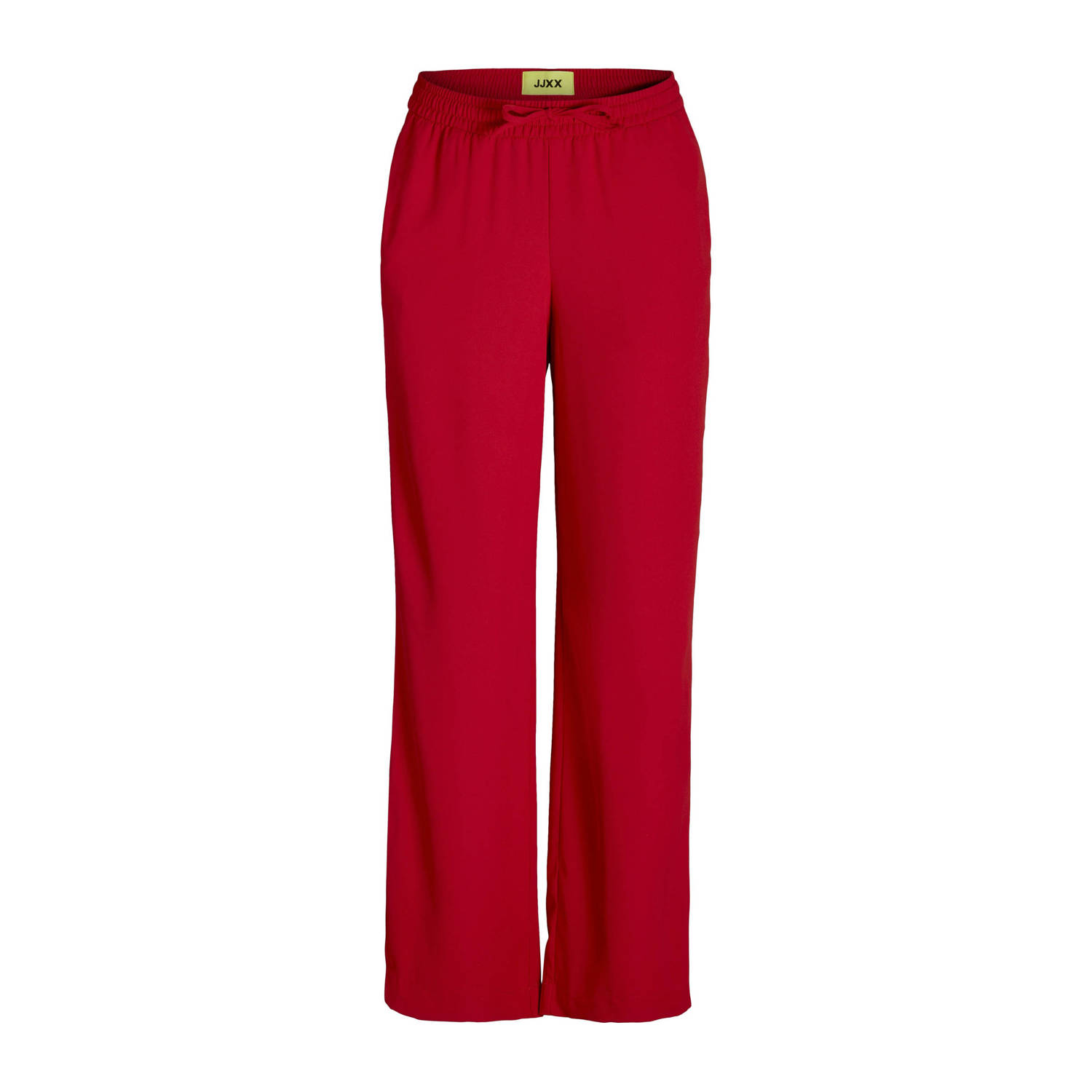 JJXX wide leg regular waist broek rood