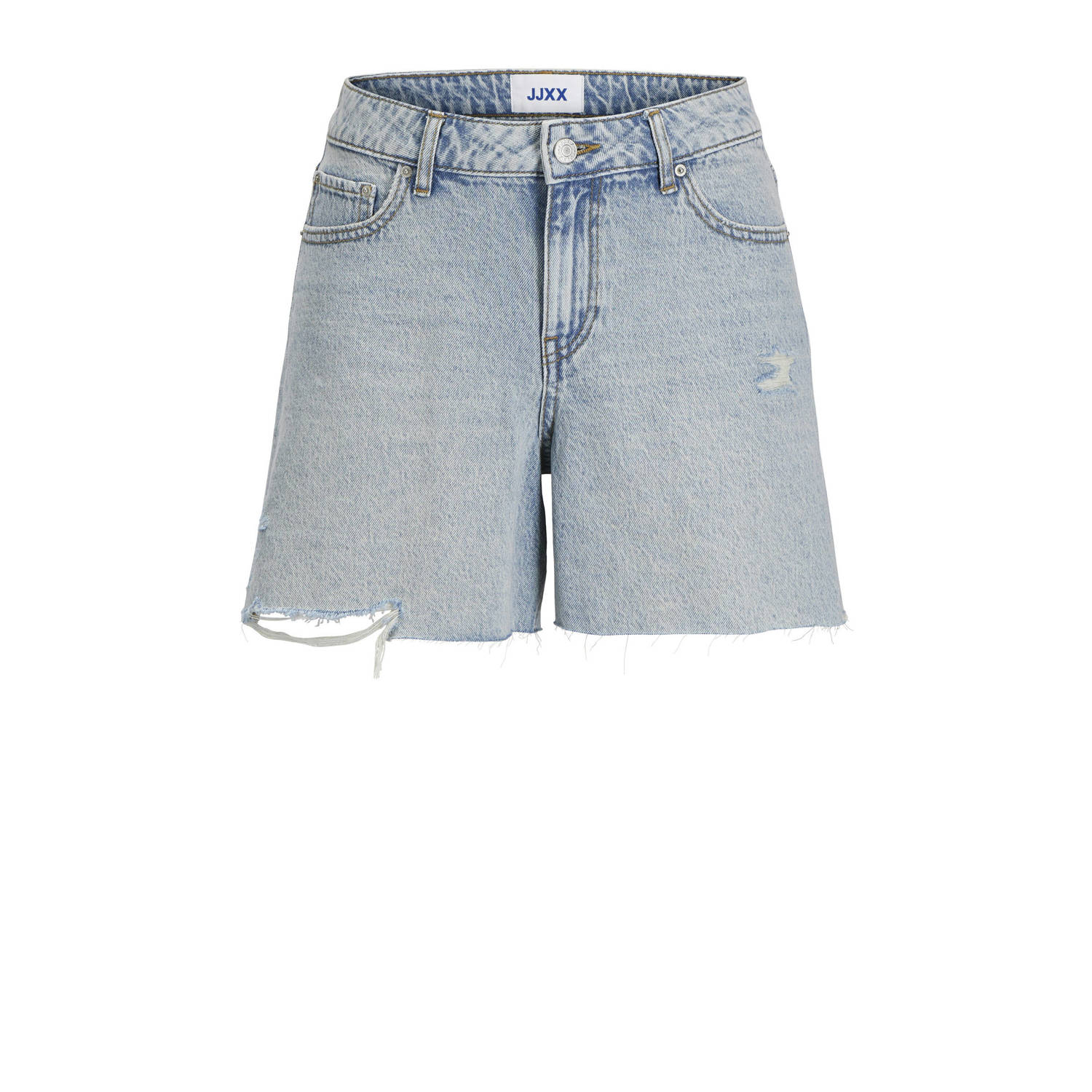 JJXX regular waist bermuda short light blue denim