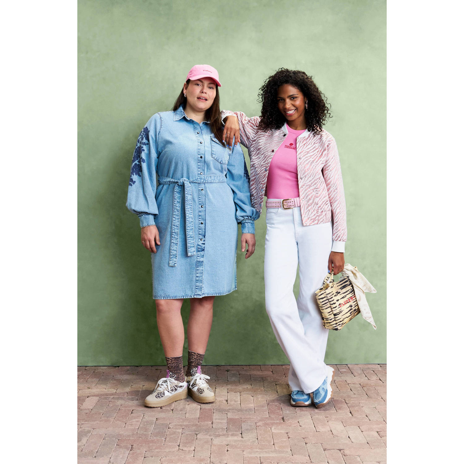 JJXX top roze rib gebreid