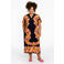 YOEK gebloemde jurk Plus Size - blauw