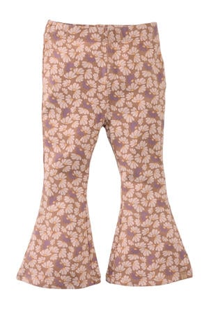 flared broek Vanda beige/lila