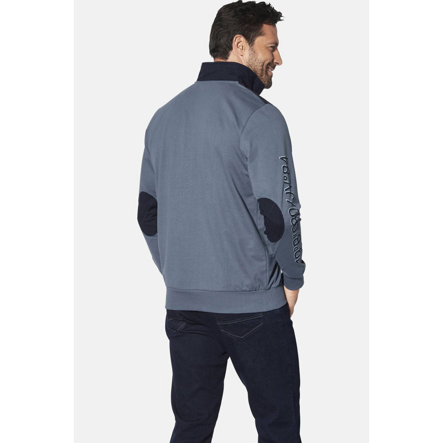 Jan Vanderstorm sweater JORDEBENK Plus Size blauw