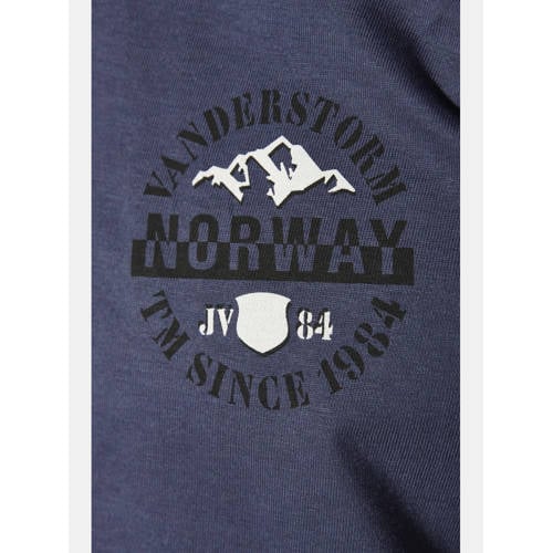 Jan Vanderstorm T-shirt INGEFRERK Plus Size blauw afbeelding