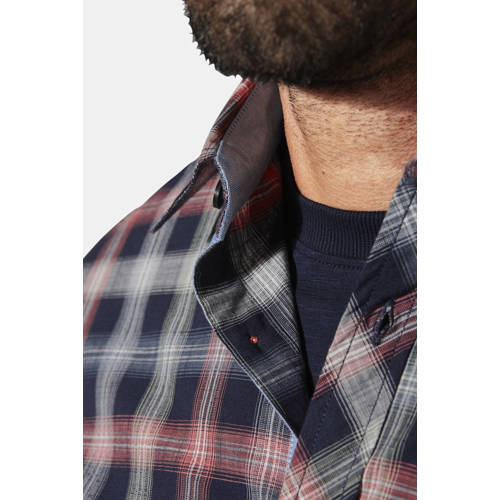 Jan Vanderstorm casual overhemd donkerblauw afbeelding