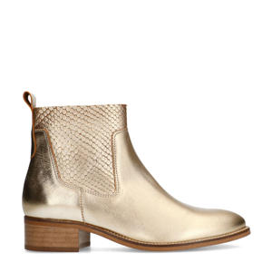   leren cowboylaarzen goud