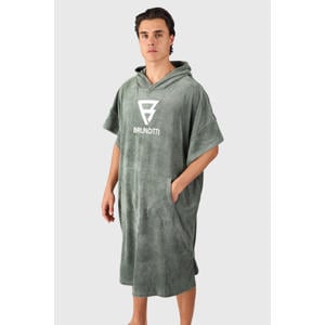 poncho donkergroen