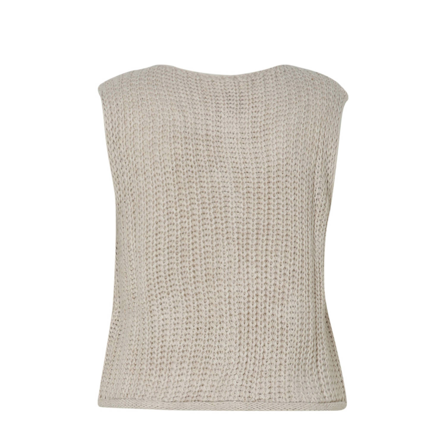 Paprika mouwloze top gebreid