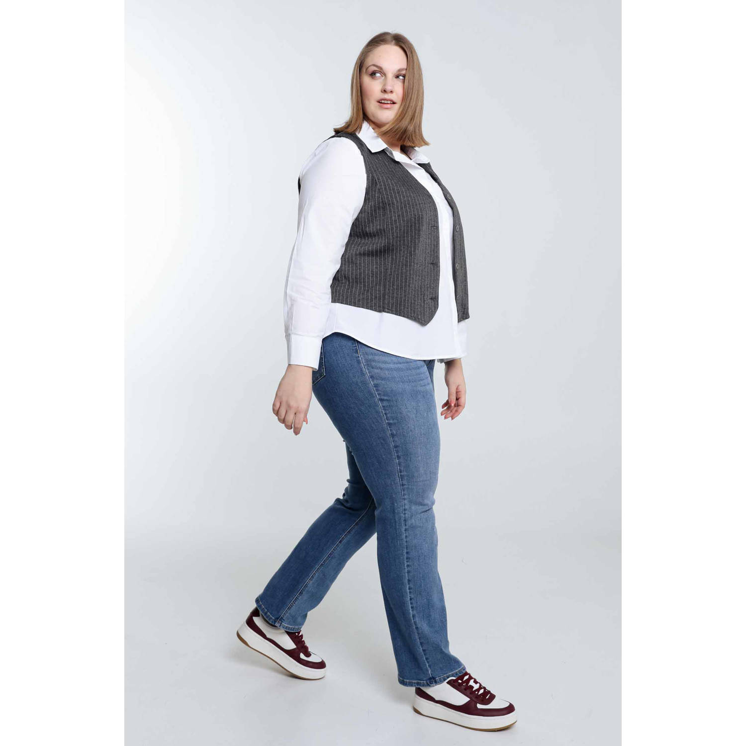 Paprika gilet grijs