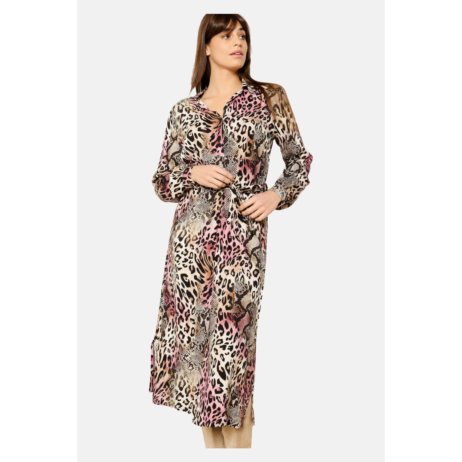 LOLALIZA blousejurk beige