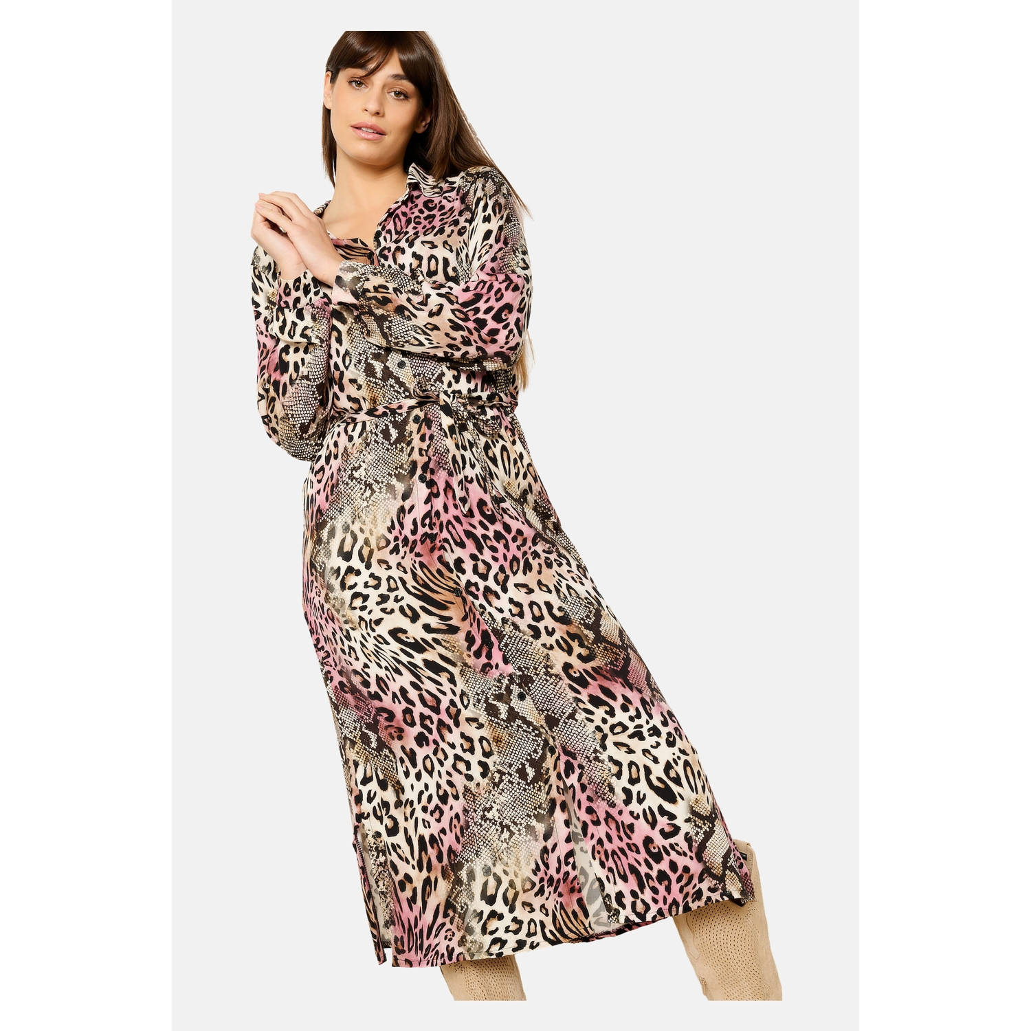 LOLALIZA blousejurk beige