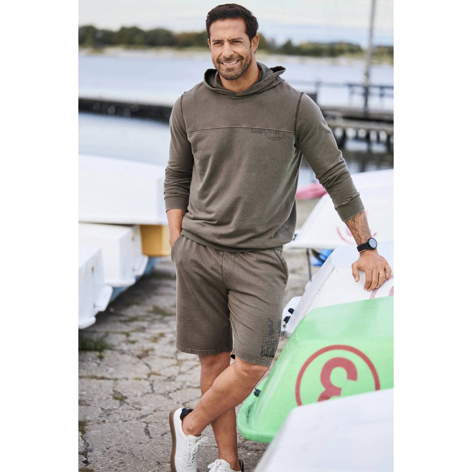 Jan Vanderstorm hoodie bruin