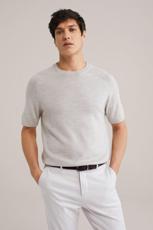 T-shirt gebreid ecru