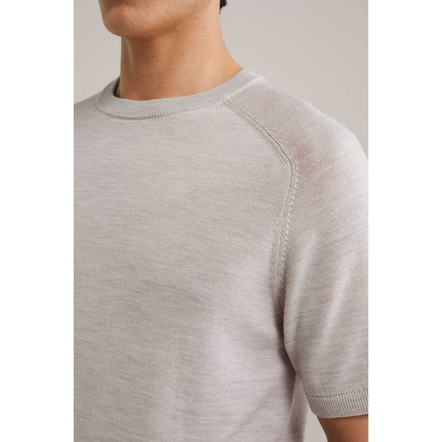 Van Gils T-shirt gebreid ecru