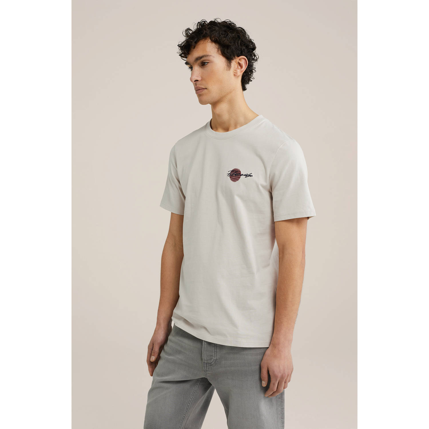 WE Fashion Blue Ridge T-shirt beige