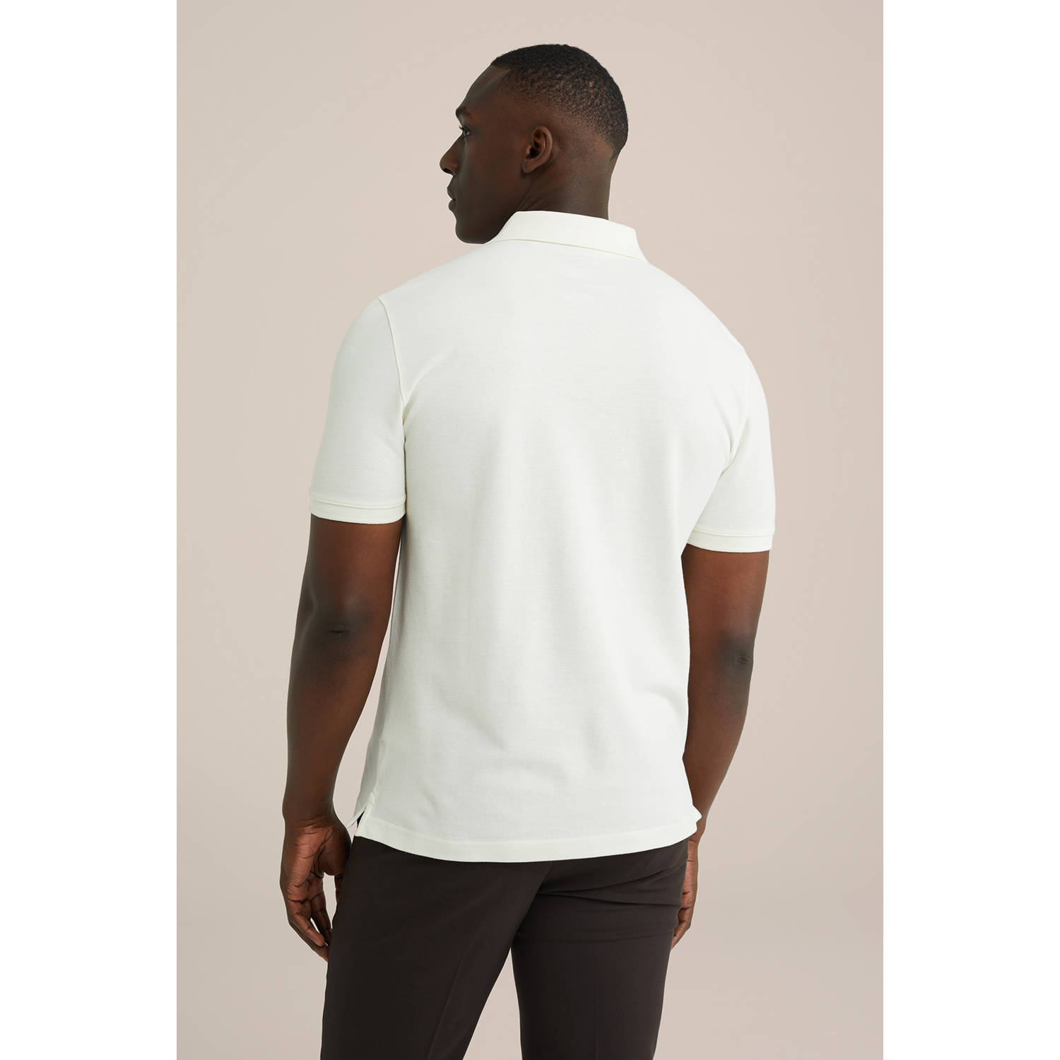 WE Fashion WE Fundamentals regular polo ecru