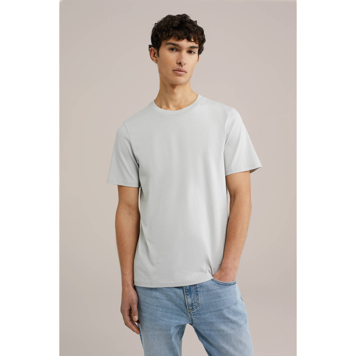 WE Fashion T-shirt lichtgrijs