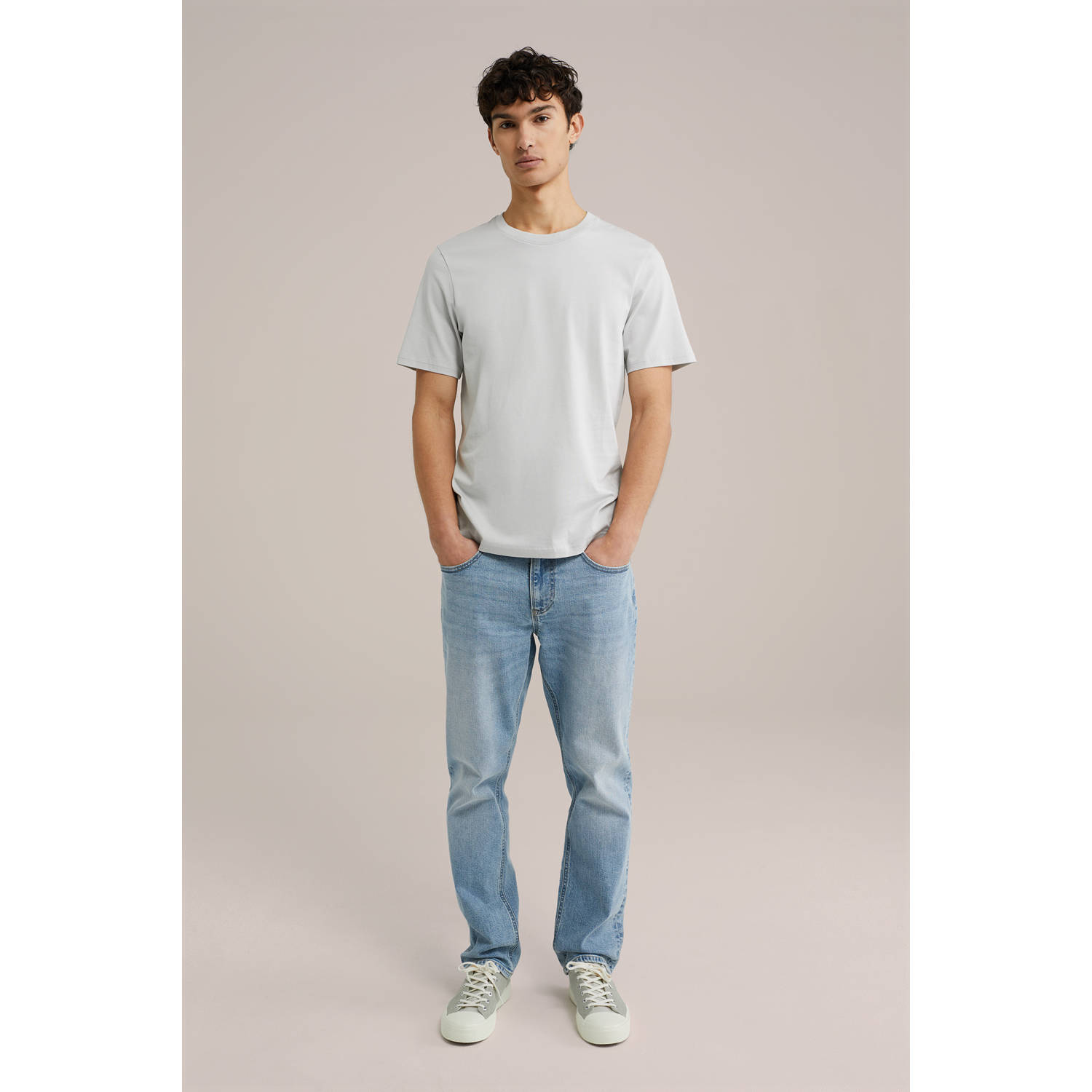 WE Fashion T-shirt lichtgrijs