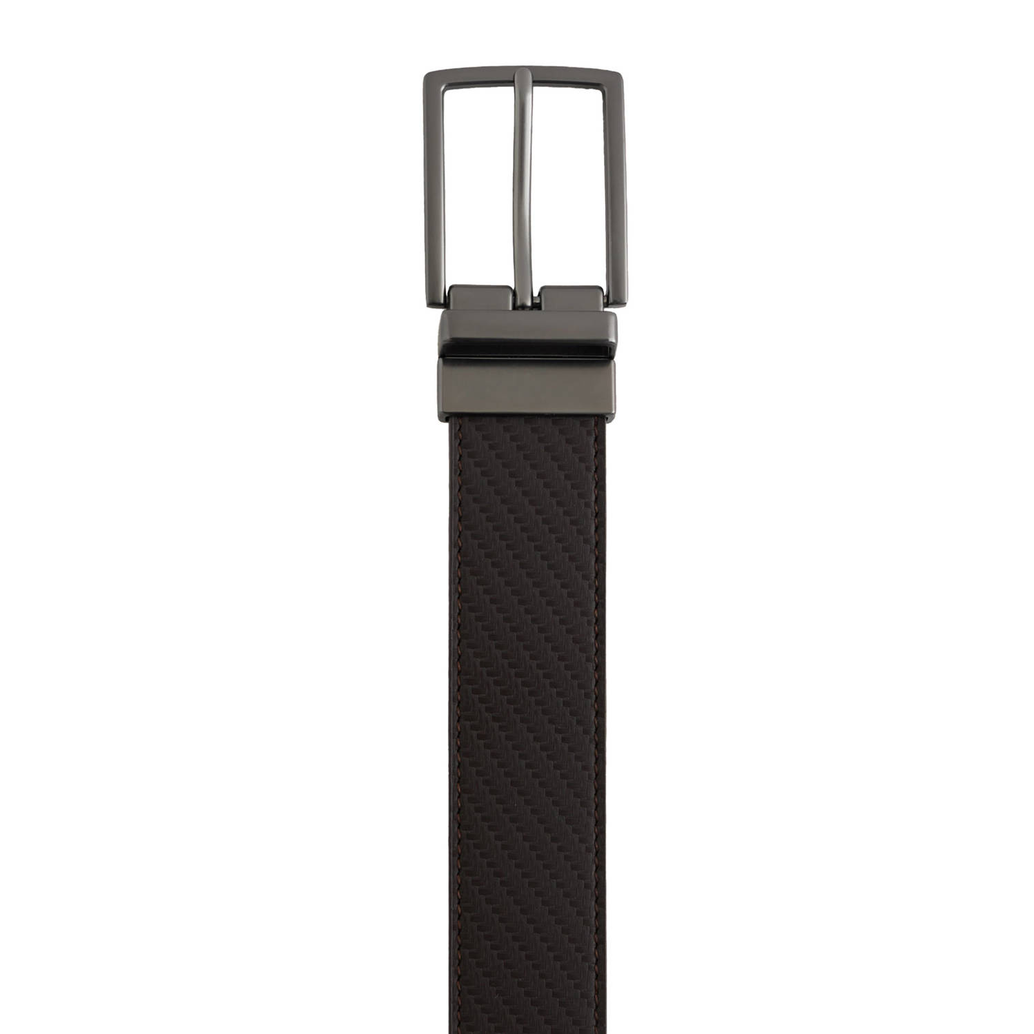 WE Fashion reversible riem zwart bruin
