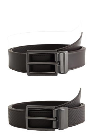 reversible riem zwart/bruin