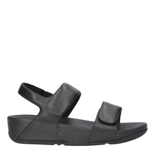 Lulu Leather Adjustable  leren sandalen zwart