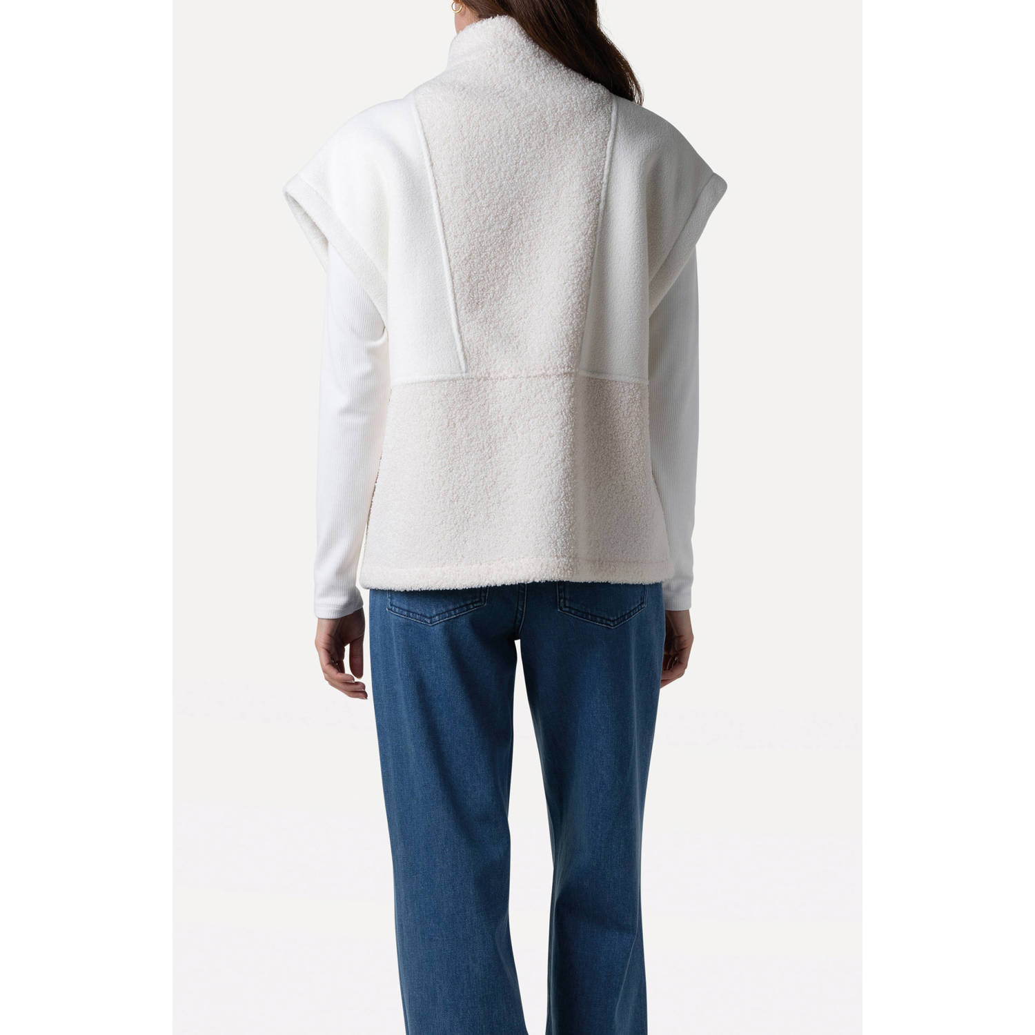 Another-Label gebreid vest ecru
