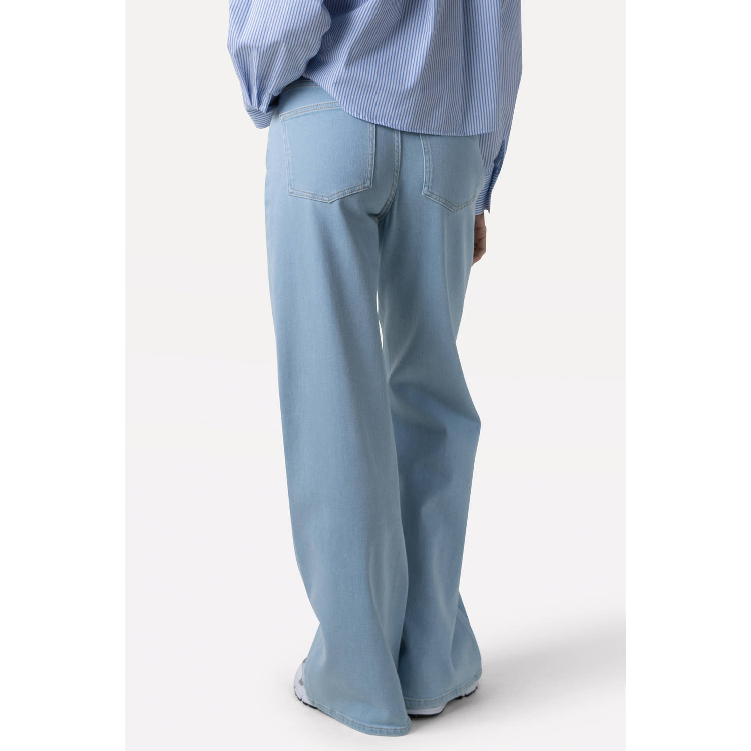 Another-Label wide leg jeans light blue denim