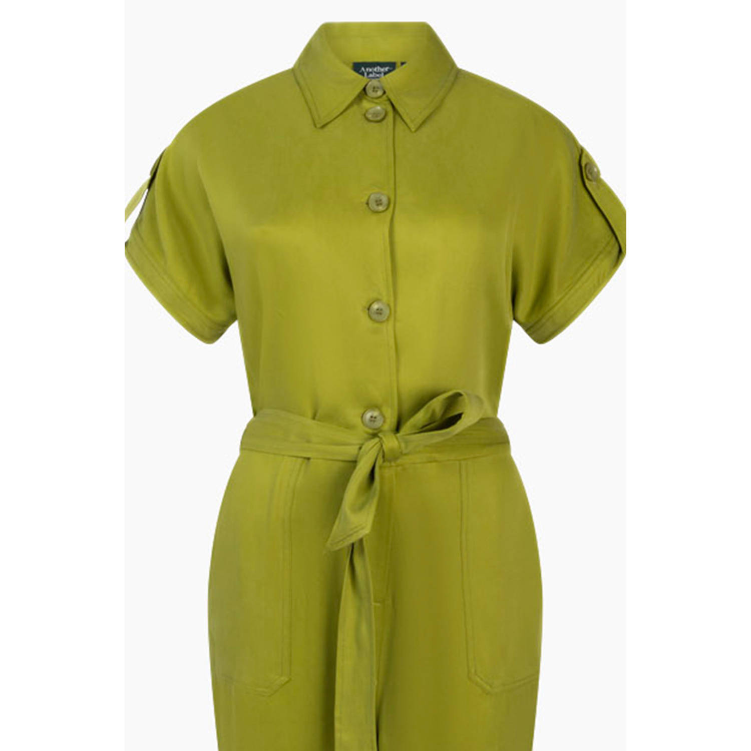Another-Label wide leg jumpsuit groen