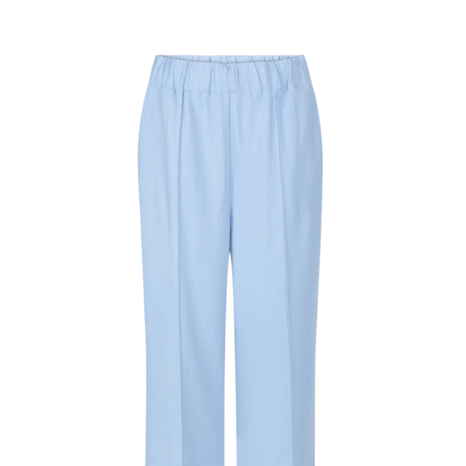 Another-Label straight regular waist broek lichtblauw
