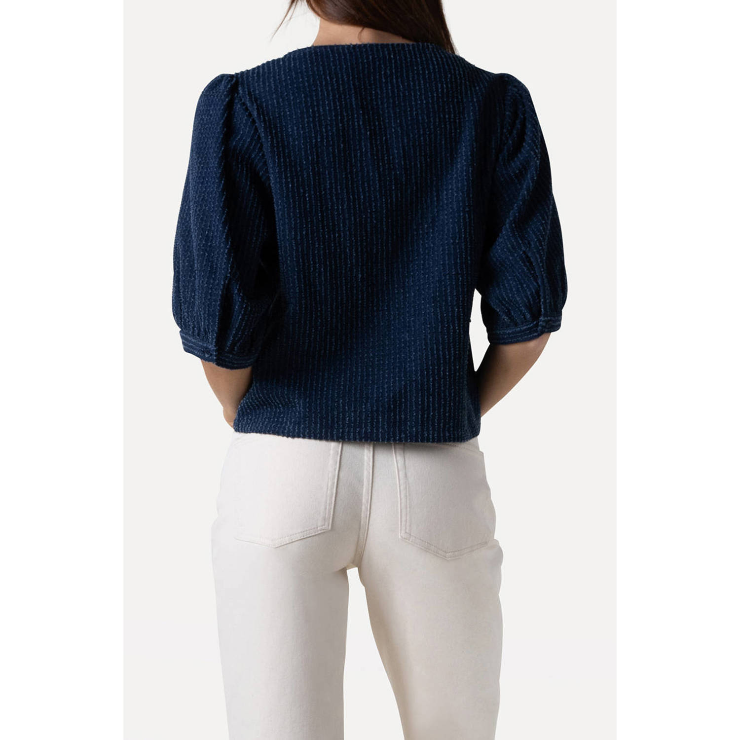 Another-Label denim blouse dark blue denim