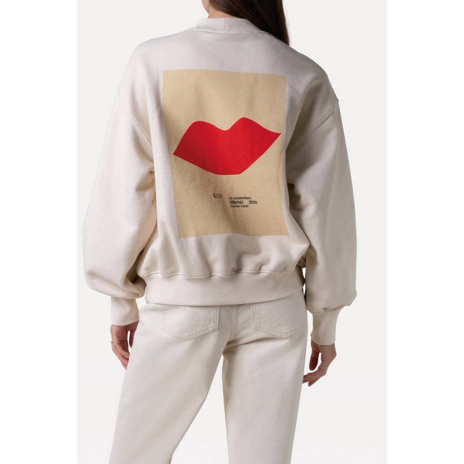 ANOTHER LABEL Dames Truien & Vesten Jaxy Kiss Sweat L s Beige