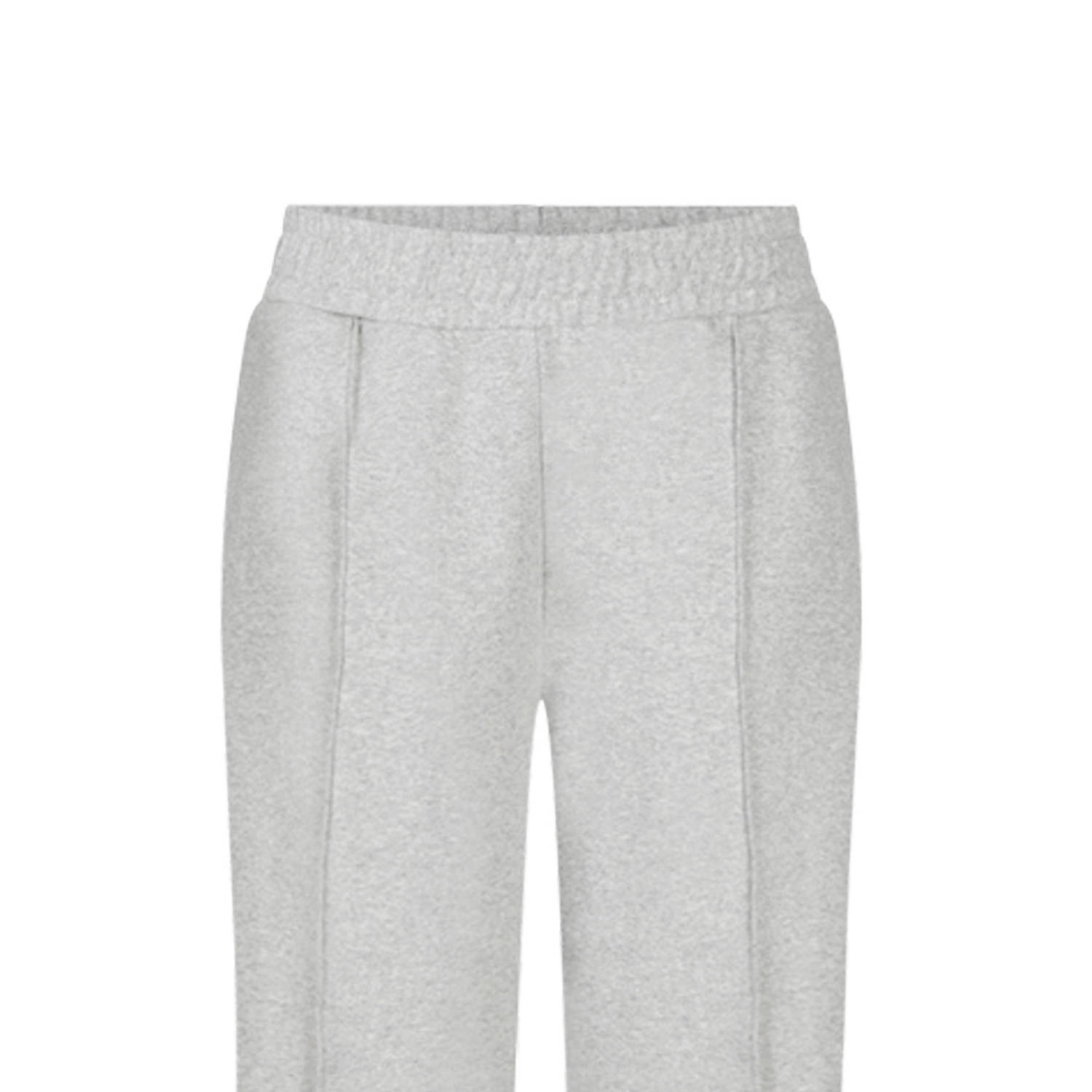 Another-Label straight regular waist broek lichtgrijs