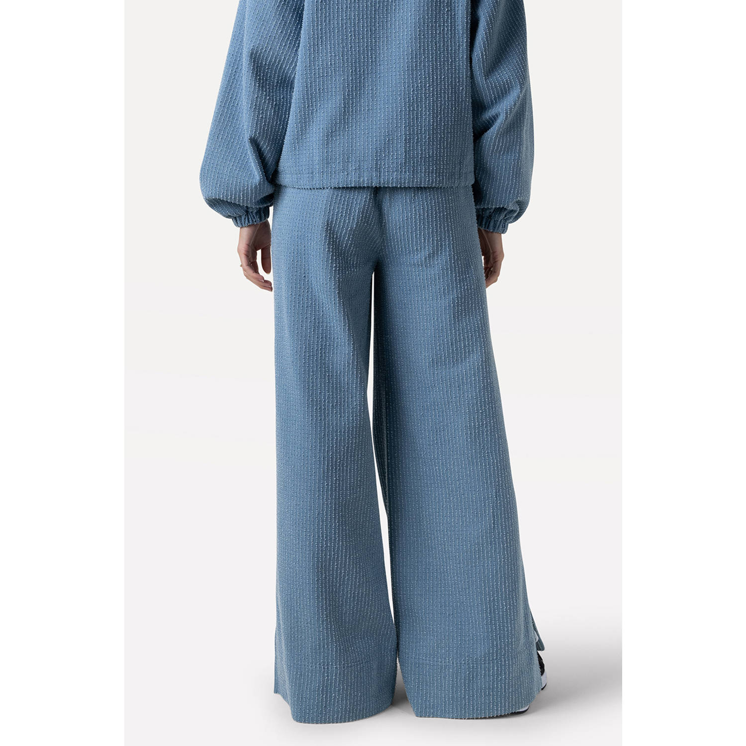 Another-Label high waist broek light blue denim