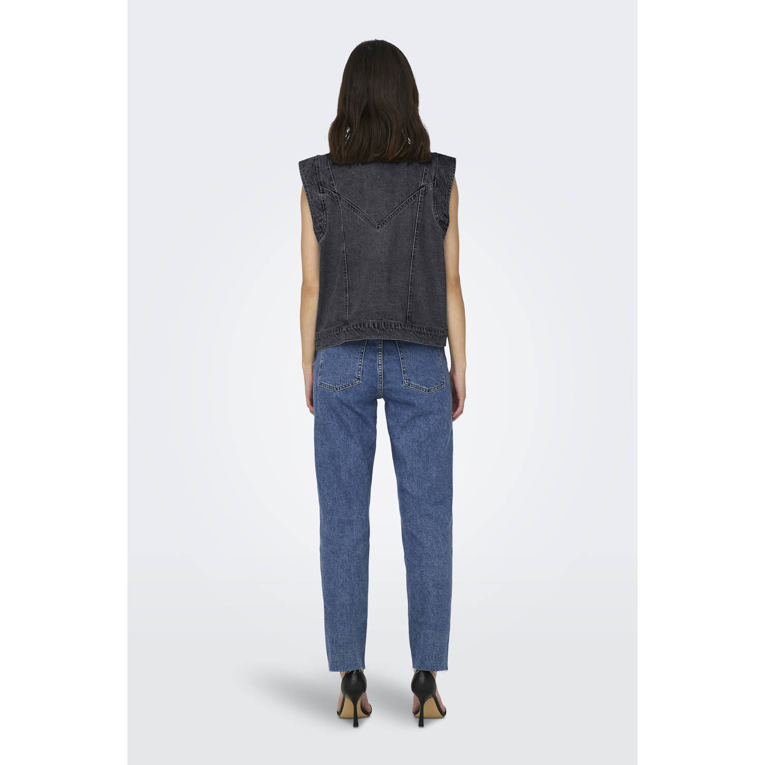 ONLY gilet black denim