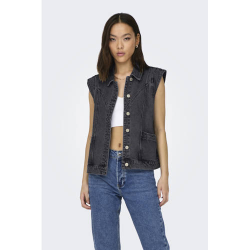 ONLY gilet black denim afbeelding