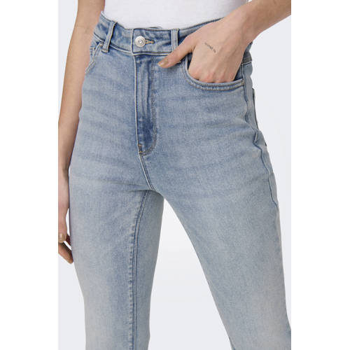 ONLY high waist flared jeans light blue denim afbeelding