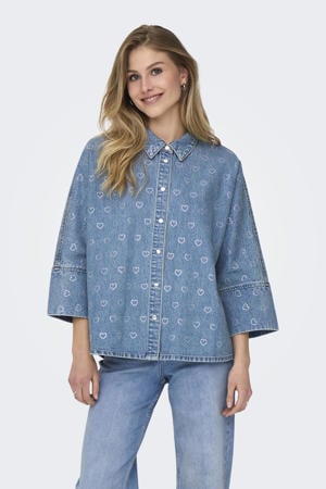 blouse light blue denim