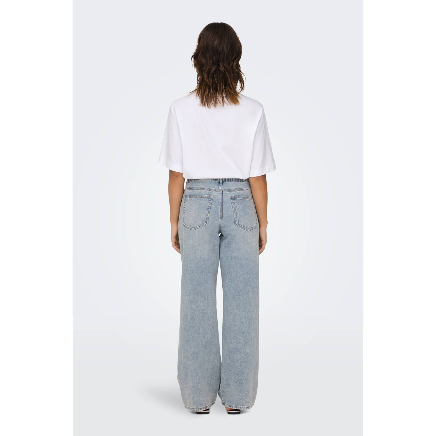 ONLY wide leg jeans light blue denim